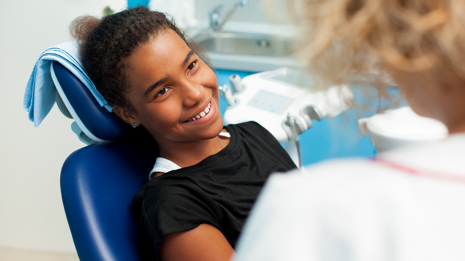 Child in Dental Chair Photo